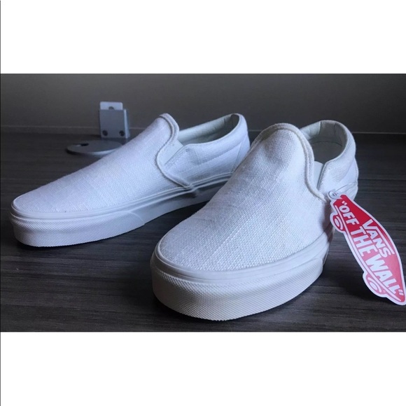Vans Women’s Classic Slip-On Hemp Linen - Picture 2 of 8